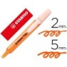 Rotulador stabilo marcador fluorescente swing cool naranja