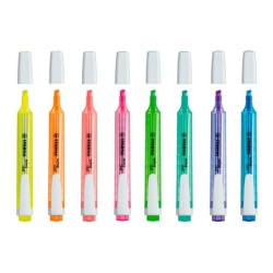 Rotulador stabilo marcador fluorescente swing cool rosa