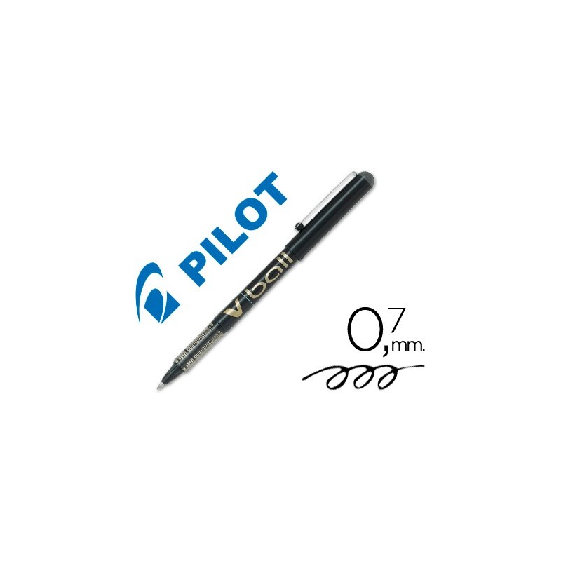 Rotulador pilot roller v-ball negro 0.7 mm