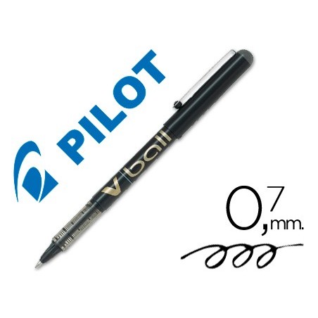 Rotulador pilot roller v-ball negro 0.7 mm