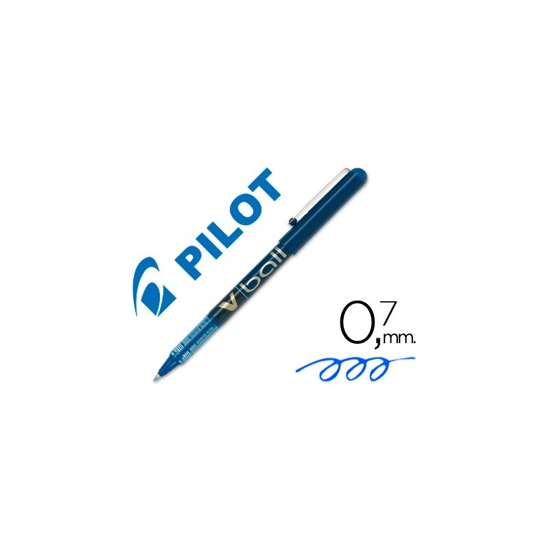 Rotulador pilot roller v-ball azul 0.7 mm