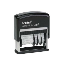 Formulario trodat con fechador 12 textos entintaje automatico 4 mm
