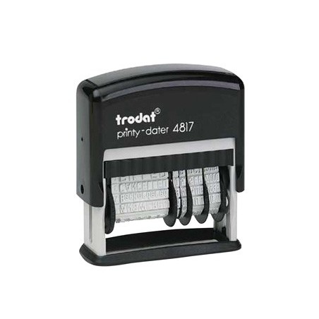Formulario trodat con fechador 12 textos entintaje automatico 4 mm