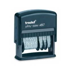 Formulario trodat con fechador 12 textos entintaje automatico 4 mm