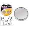 Pila duracell alcalina lr44 boton blister de 2 unidades
