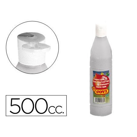 Tempera liquida jovi escolar 500 ml plata