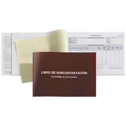 Libro miquelrius subcontratacion folio natural juego de 10 hojas autocopiativas