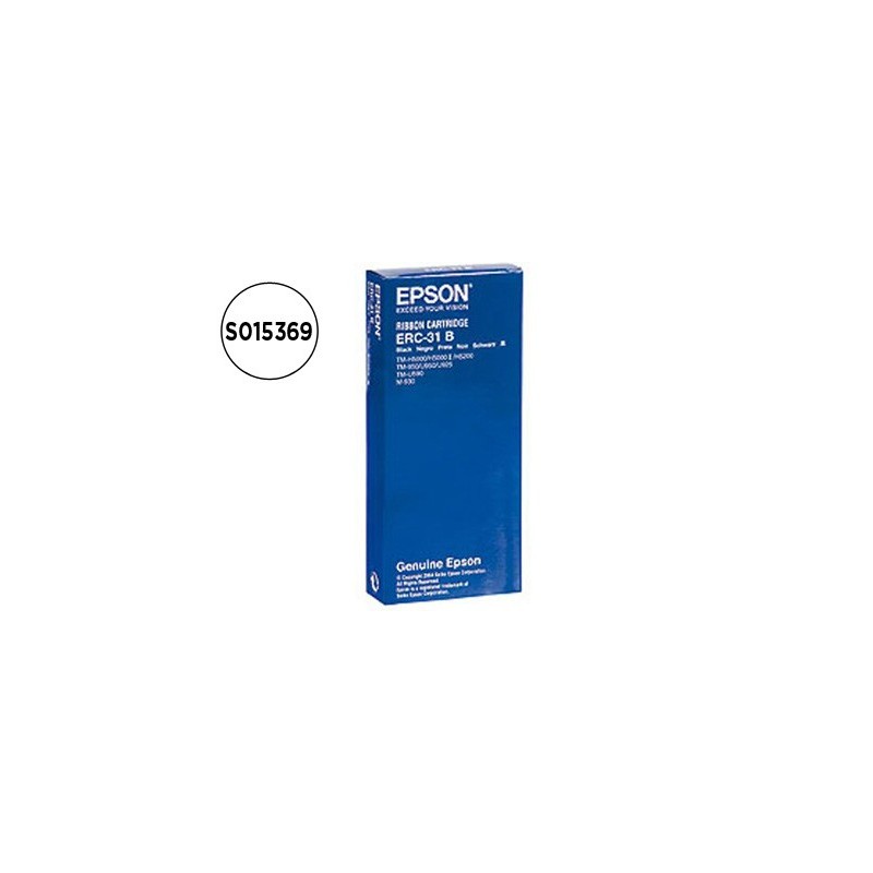 Cinta impresora epson erc-31b negra m-930 tm-930 930ii 950 u950 u925 h5000 u590