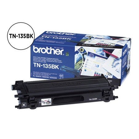 Toner brother tn135bk hl-4040cn/4050cdn/4070cdw dcp-9040/9045 mfc-9440/9840 negro -5.000@5%-
