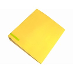 Archivador de palanca liderpapel a4 color system forrado sin rado lomo 80mm amarillo compresor metalico