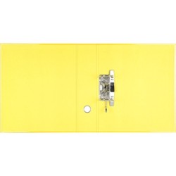 Archivador de palanca liderpapel a4 color system forrado sin rado lomo 80mm amarillo compresor metalico