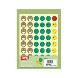 Gomets escolar caras mr smiley bolsa de 12 hojas
