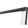 Pizarra blanca q-connect con tripode 100x70 cm para convenciones superficie laminada marco negro