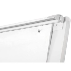 Pizarra blanca q-connect con tripode 90x70x195cm para convenciones superficie lacadamagnetica escritura directa