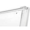 Pizarra blanca q-connect con tripode 90x70x195cm para convenciones superficie lacadamagnetica escritura directa