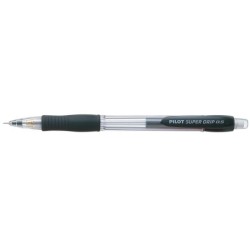 Portaminas pilot super grip negro 0,5 mm sujecion de caucho