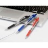 Boligrafo q-connect retractil con sujecion de caucho tinta aceite 0,7 mm color azul