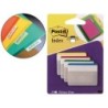 Banderitas separadoras rigidas dispensador 4 colores post-it index 686f-1 grandes 24 banderitas