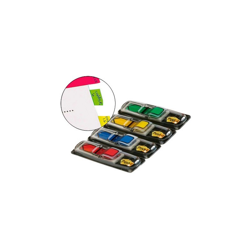 Banderitas separadoras flechas dispensador 4 colores clasicospost-it index 684arr3 96 banderitas