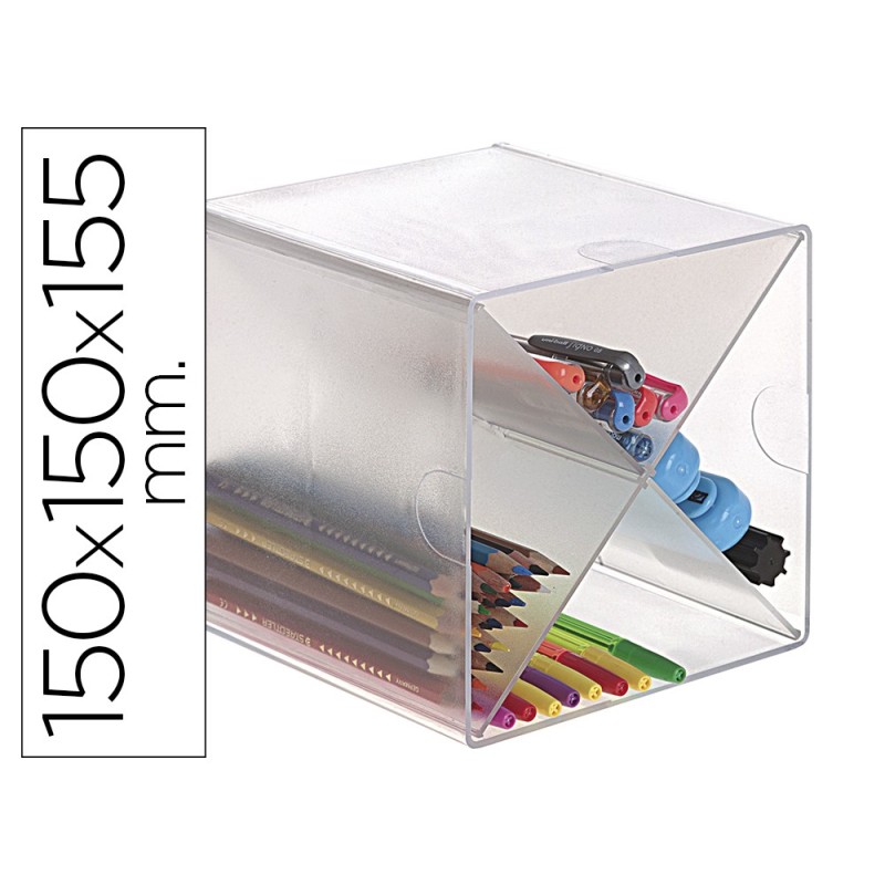 Archicubo archivo 2000 aspa organizador modular plastico 150x150x155 mm incluye 2 clips de sujecion