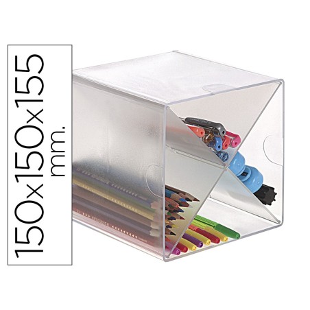 Archicubo archivo 2000 aspa organizador modular plastico 150x150x155 mm incluye 2 clips de sujecion