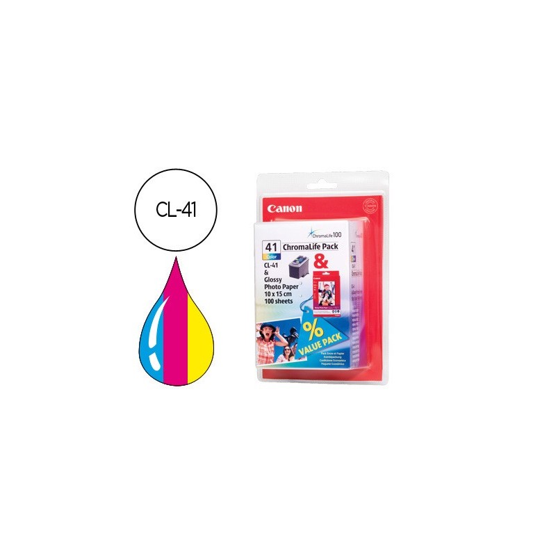 Ink-jet canon ip1200 1300 1600 2200 mp150 160 170 450 460 jx200 500 tricolor cl-41