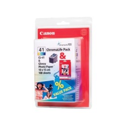 Ink-jet canon ip1200 1300 1600 2200 mp150 160 170 450 460 jx200 500 tricolor cl-41