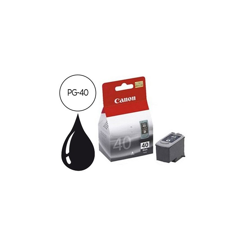 Ink-jet canon ip1200 1300 1600 2200 mp150 160 170 450 460 jx200 55 negro pg-40