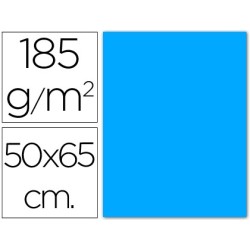Cartulina guarro azul maldivas 50x65 cm 185 gr