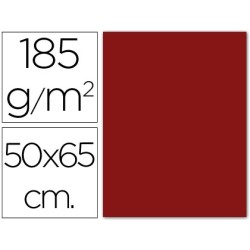 Cartulina guarro granate 50x65 cm 185 gr