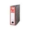 Archivador de palanca liderpapel cuarto classic red carton entrecolado sin rado lomo 80mm gris compresor metalic