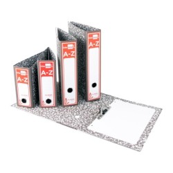 Archivador de palanca liderpapel a4 classic red carton entrecolado sin rado lomo 80mm gris compresor metalico