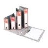 Archivador de palanca liderpapel a4 classic red carton entrecolado sin rado lomo 80mm gris compresor metalico