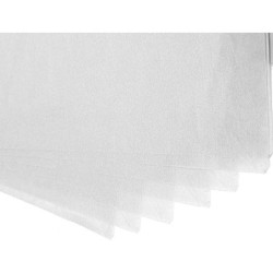 Papel seda liderpapel blanco 52x76 cm 18 gr paquete de 25 hojas