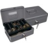 Caja caudales q-connect 10\ 250x180x90 mm plata con portamonedas