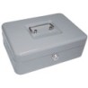 Caja caudales q-connect 10\ 250x180x90 mm plata con portamonedas