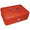 Caja caudales q-connect 10\ 250x180x90 mm roja con portamonedas