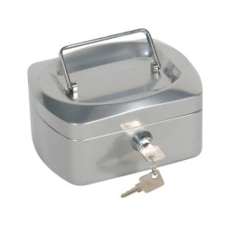 Caja caudales q-connect 6\ 152x115x80 mm plata con portamonedas
