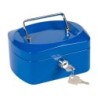Caja caudales q-connect 6\ 152x115x80 mm azul con portamonedas