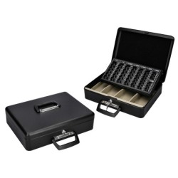 Caja caudales q-connect 14,5\ 370x290x110 mm con portamonedas y bandeja para billetes