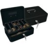 Caja caudales q-connect 10\ 250x180x90 mm negra con portamonedas