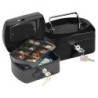 Caja caudales q-connect 6\ 152x115x80 mm negra con portamonedas