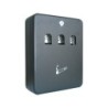 Cenicero buzon q-connect metalico 240x90x300 mm