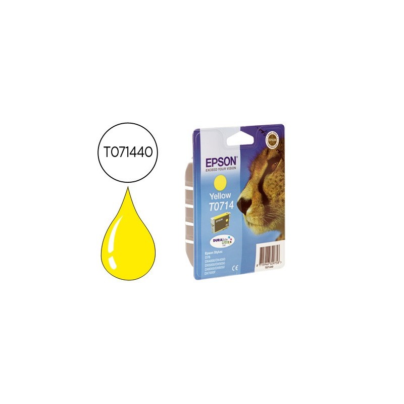Ink-jet epson stylus d78 dx4000/dx4050/dx500/dx5050 dx6000/dx6050/dx7000f amarillo