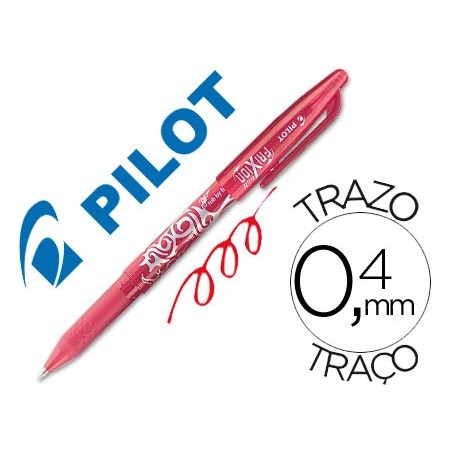 Boligrafo pilot frixion borrable rojo
