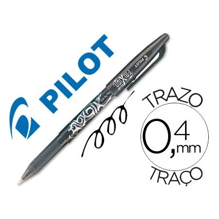 Boligrafo pilot frixion borrable negro