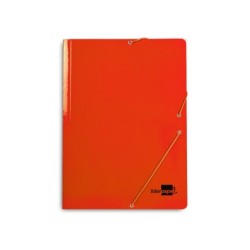 Carpeta liderpapel gomas folio 3 solapas carton plastificado colores surtidos