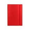 Libreta indice liderpapel similpiel a7 120 hojas 70g/m2 color rojo