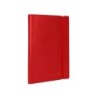 Libreta indice liderpapel similpiel a7 120 hojas 70g/m2 color rojo