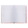 Libreta indice liderpapel similpiel a7 120 hojas 70g/m2 color rojo